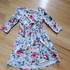 Old Navy Floral 3/4 Sleeve Dress